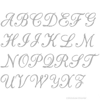 Muster von Schriftart